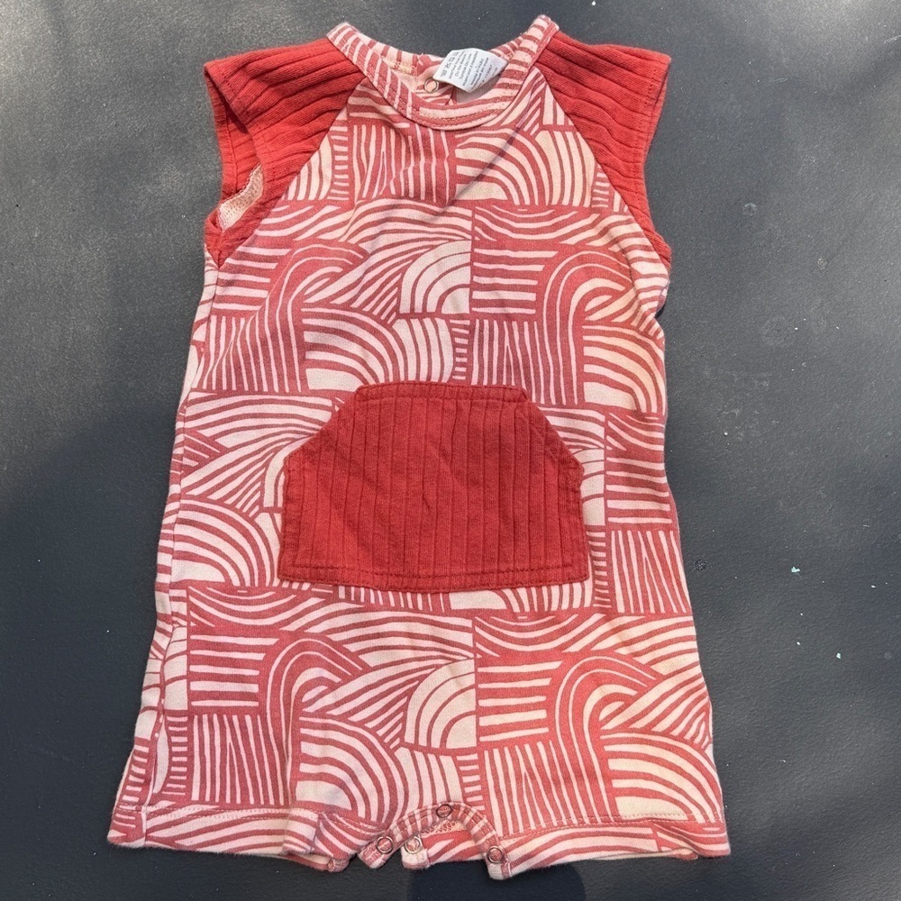 Kate Quinn Organic Cotton Romper Modern Stripes 3-6 Months